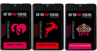 

S'SWISS NOTY NITE AND NOIR MUSK AND ROYAL MARRIAGE COMBO POCKET PERFUME Perfume - 60 ml(For Men & Women)