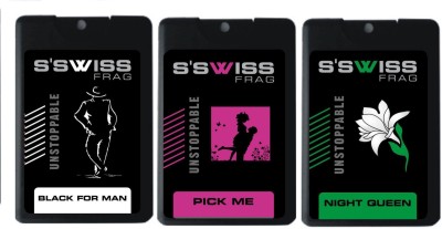 

S'SWISS BLACK FOR MAN PICK ME AND NIGHT QUEEN COMBO POCKET PERFUME Perfume - 60 ml(For Men & Women)