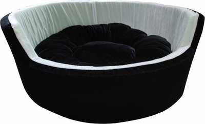 

Hiputee Premium Dual Soft Velvet Fabric Dog/Cat ( Medium ) M Pet Bed(Black, white)