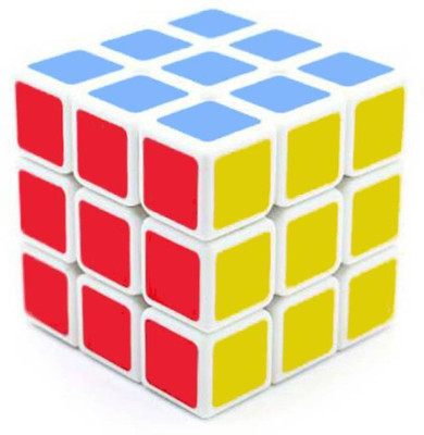 

DD RETAIL Magic 2 in 1 Magic Cube 3 x 3 x 3 Sticker-less Puzzle Set Of 2(2 Pieces)
