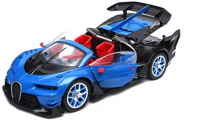 

TOYGALAXY Remote Control Rechargeable Car With Opening Doors and Led headlights(Blue)