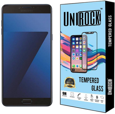 Unirock Tempered Glass Guard for Samsung Galaxy C7 Pro (Navy Blue, 64 GB) (4 GB RAM)(Pack of 1)