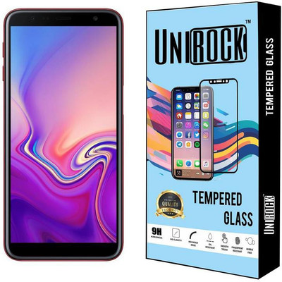 Unirock Tempered Glass Guard for Samsung Galaxy J6 Plus (Red, 64 GB) (4 GB RAM)(Pack of 1)