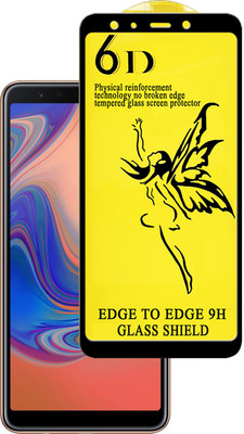 Dgeot Tempered Glass Guard for Samsung Galaxy A7 (Black, 64 GB) (4 GB RAM)(Pack of 1)