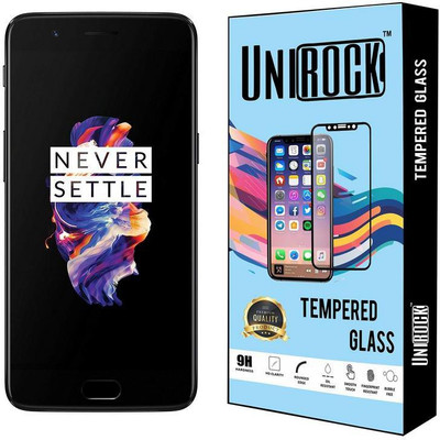 Unirock Tempered Glass Guard for OnePlus 5 (Slate Gray 8GB RAM + 128GB Memory)(Pack of 1)