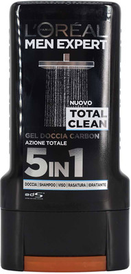 

L'Oreal Paris Men Expert Total Clean Gel Doccia Carbon Shower Gel Scrub(300 ml)