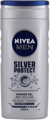 

Nivea Men Silver Protect Shower Gel for Body- Face & Hair Scrub(250 ml)