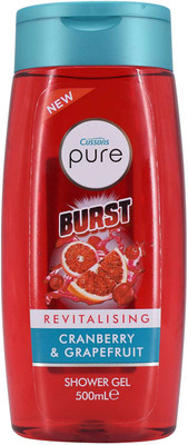 

Cussons Pure Burst Revitalising Cranberry & Grapefruit Shower Gel Scrub(500 ml)