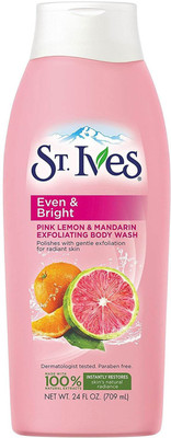

St. Ives Even & Bright Pink Lemon & Mandarin Exfoliating Body Wash Scrub(709 ml)