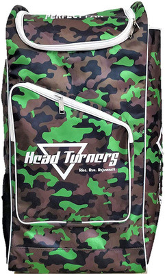 

HeadTurners Duffle Cricket Kit Bag Individual Style- Kit Bag only-Camo Design (Green) Sports bag(Multicolor, Backpack), Brown;green