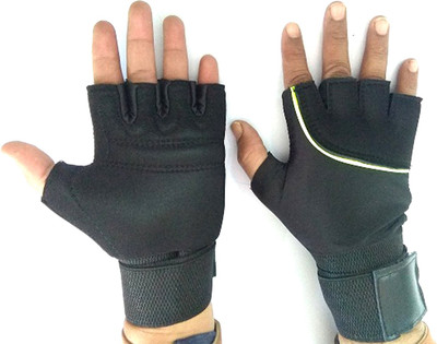 

Monika Sports gym gloves for exercise Gym & Fitness Gloves (, Black