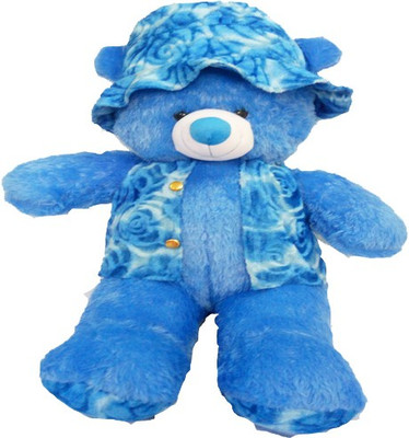 

nafil Teddy Bear with Cap and Jacket - 85 cm(Blue)