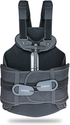 

Samson T.L.S.O Corset(Thoracic & Lumbo Lace Pull Brace) for Back Support(,Black) Back Support (, Black