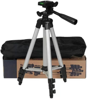 

Vrai Tripod-3110 Portable Adjustable Aluminum Lightweight Camera Stand With Three-Dimensional Head & Quick Release Plate For Video Cameras and mobile Tripod Tripod(Assorted, Supports Up to 1500 g)