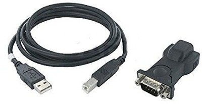 

Adnet TV-out Cable Serial Converter DB9 9 Pin Male Adapter Cable(Black, For Computer, 0.5)