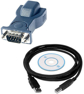 

Adnet TV-out Cable USB To Serial DB9 9 Pin Male Converter(Black, For Computer)