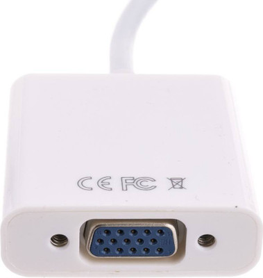

EAGNA TV-out Cable Genuine TV-out Cable Unidirectional HDMI to VGA Converter Cable for Laptops/Tablets/PCs (White, For TV) HDMI-VGA-02(White, For TV, 0.25 m)