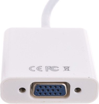 

EAGNA TV-out Cable Genuine TV-out Cable Unidirectional HDMI to VGA Converter Cable for Laptops/Tablets/PCs (White, For TV) HDMI-VGA-21(White, For TV, 0.25 m)