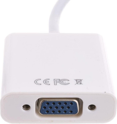 

EAGNA TV-out Cable Genuine TV-out Cable Unidirectional HDMI to VGA Converter Cable for Laptops/Tablets/PCs (White, For TV) HDMI-VGA-04(White, For TV, 0.25 m)