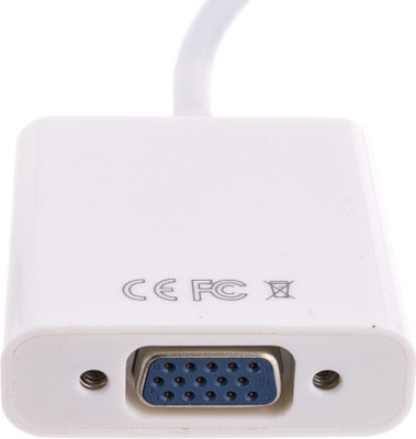 

EAGNA TV-out Cable Genuine TV-out Cable Unidirectional HDMI to VGA Converter Cable for Laptops/Tablets/PCs (White, For TV) HDMI-VGA-22(White, For TV, 0.25 m)