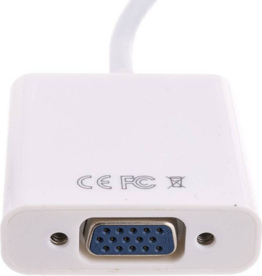 

EAGNA TV-out Cable Genuine TV-out Cable Unidirectional HDMI to VGA Converter Cable for Laptops/Tablets/PCs (White, For TV) HDMI-VGA-01(White, For TV, 0.25 m)