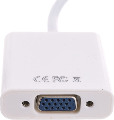

EAGNA TV-out Cable Genuine TV-out Cable Unidirectional HDMI to VGA Converter Cable for Laptops/Tablets/PCs (White, For TV) HDMI-VGA-19(White, For TV, 0.25 m)