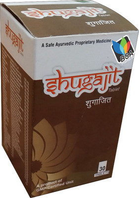 

BSA PHARMA SHUGAJIT AYURVEDIC ANTIDIABETIC TABLETS-30 tablets(0.1 g)