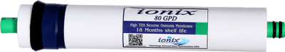 

IONIX 80 GPD High Flow membrane, Works upto 2500 TDS level ,Indias only membrane with 18 Months Shelf life & 12 months Guarantee Solid Filter Cartridge(0.1, Pack of 1)