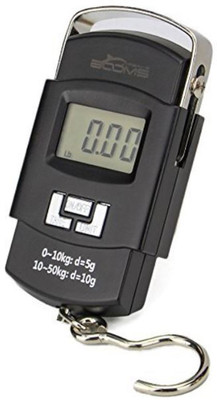 

IONIX Imported Fishing Scale, Hanging Scale, LCD Screen 110lb/50kg Portable Electronic Digital Postal Hook Luggage Shopping Spring Scale Weighing Scale (Black) Weighing Scale(Black)