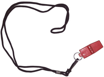 

SPORTSHOLIC Plastic Pea Less Sports Whistle For Football, Sports Activities, Coaching, Referee Pealess Whistle(Red, Pack of 1)