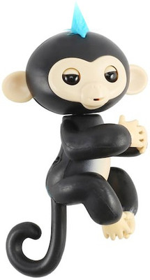 

Toy Mela Black Fingerlings Monkey with Sound and Light with Clap Gestures with attached Key Hanging(Multicolor)