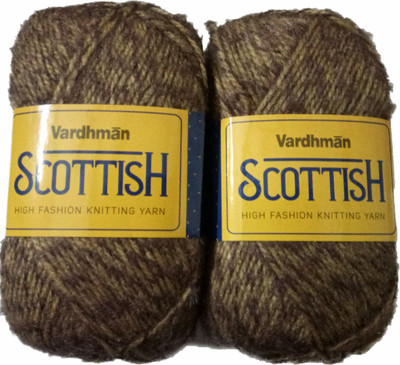

Vardhman Scottish Wool Ball Hand Knitting Yarn Acrylic Knitting Yarn Thread Dyed 100gm Each Multi Brown Coffee Shade no.03 400gm