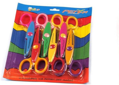 

craftistics DWeS_ZigZag_6PC Scissors (Set of 6, Multicolor)