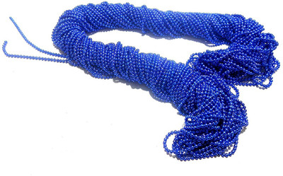 

Vardhman Jewellery Making Ball/Stone Chain Wholesale Pack 10 MTS,Color Royal Blue , Size 1.5 mm,Decorating & Craft Work.