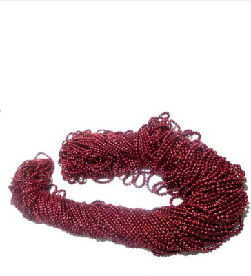 

BuyDBest Ball Chain for Jewelry Making / Decorating & Craft Work. Maroon - Pack of 5 mtrs