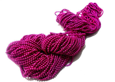 

Vardhman Jewellery Making Ball/Stone Chain Wholesale Pack 10 MTS,Color Magenta (Dark Pink ) , Size 1.5 mm,Decorating & Craft Work.