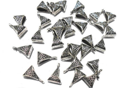 

BuyDBest Silver antique Bails/ Loops for jewelry making