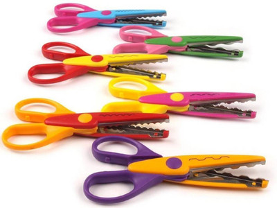 

craftistics Zig Zag Scissors (Set of 6, Multicolor)
