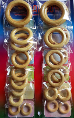

BuyDBest Wooden Ring For Silk Thread Jewelry Making