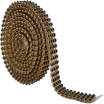 

BuyDBest Stone lace Black & Golden 4-line full length 1.25 meters