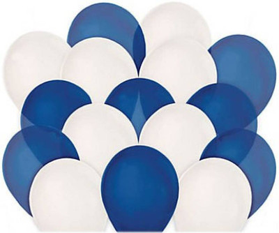 

Easy Way Solid Metallic Red Silver Balloon - Red, Silver, Pack of 50 Balloon(White, Blue, Pack of 1)