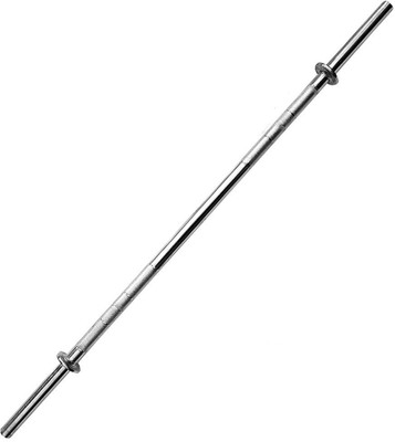 

L'AVENIR 25mm HEAVY DUTY Premium Weight Lifting 3feet STRAIGHT ROD with CLAMPS Weight Lifting Bar(Silver)