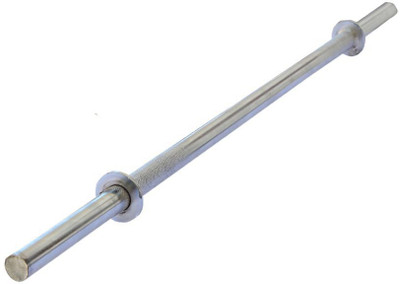 

L'AVENIR PREMIUM 3ft. 22mm Weight Lifting STRAIGHT ROD with CLAMPS Weight Lifting Bar(Silver)