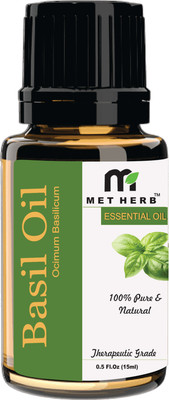 

metherb pure & natural Basil skin toner and protects against acne essential oil(15 ml)