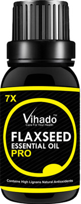 

Vihado Flax seed Oil 100% Pure & Natural Essential Oil | Flaxseed Essential Oil | Flax seed Oil For Skin | Flaxseed Oil For Weight Loss | Cold Pressed Flax seed Oil 7x Pro |Organic Flaxseed Oil | Linseed Oil | | Lin seed oil - (30 ml) (pack of 1)(30 ml)