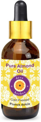 

Deve Herbes Pure Almond Oil (Prunus dulcis) 100% Natural Therapeutic Grade Cold Pressed(100 ml)