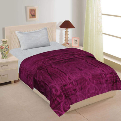 V.R.ENTERPRISES Solid Double Mink Blanket for  Heavy Winter(Silk, Multicolor)