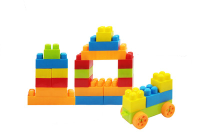 

Toy Jumble Colorful 50 PCS Interlocking 3D Bricks Educational Building Puzzle Blocks Set Toy(Multicolor)