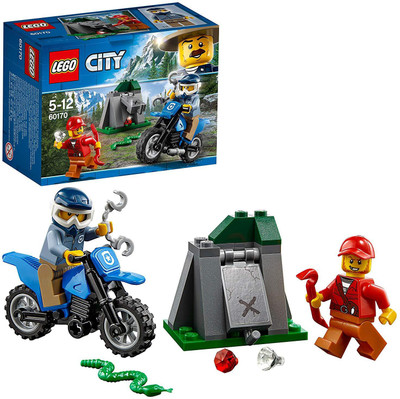 

Lego City Police Off-Road Chase Building Blocks for Kids 5 to 12 Years (37 Pcs) 60170(Multicolor)