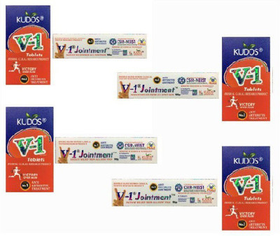 

kudos v1 Kudos V-1 Tablets and Jointment Creem (Pack of 4) Cream(90 g)